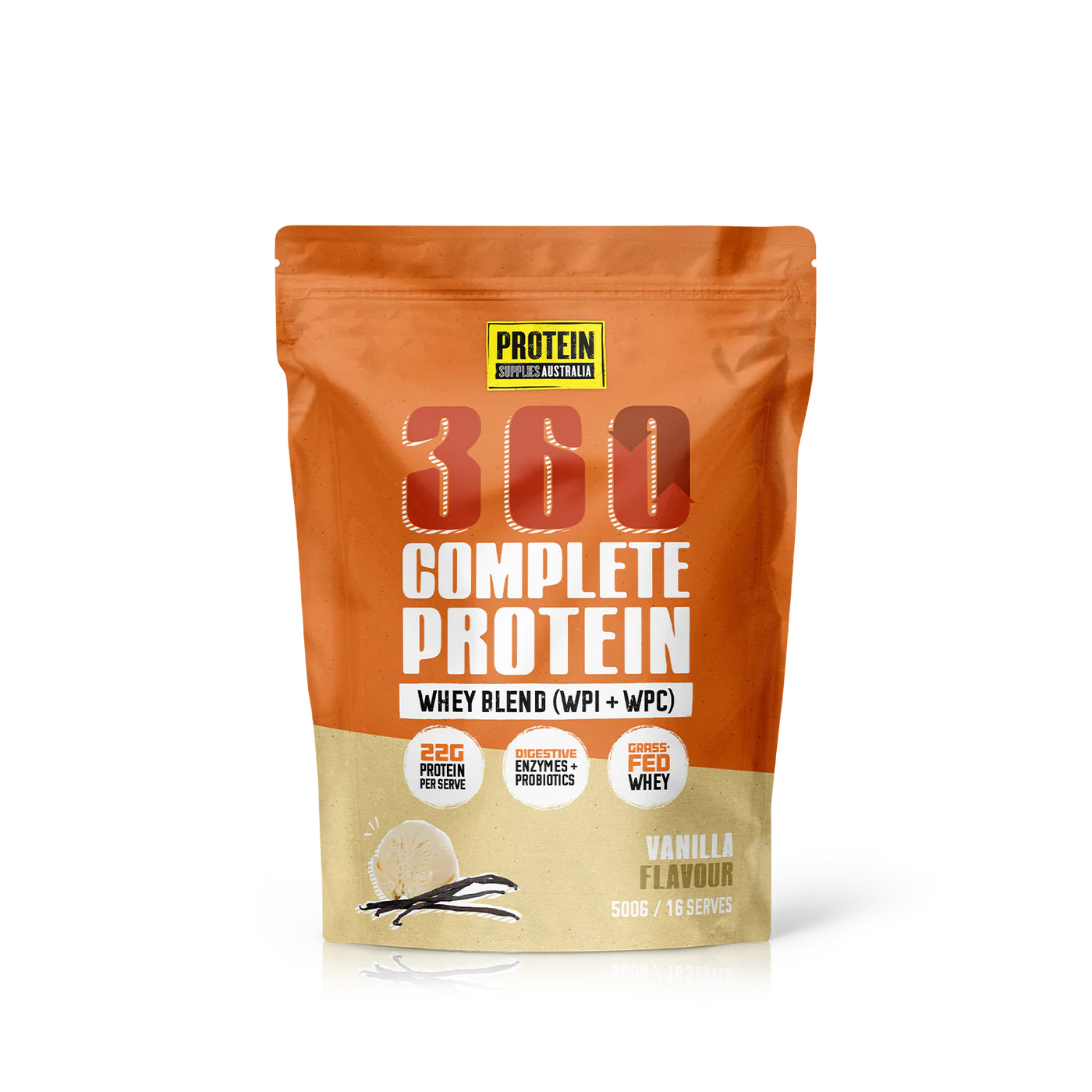 360 WHEY (WPC + WPI) // Complete Protein Protein Supplies Australia Vanilla / 500g NTS Newtown Supplement Store Sydney
