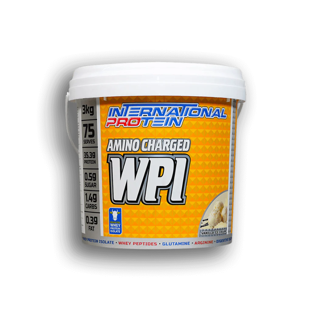 AMINO CHARGED WPI // 35.3g Protein International Protein Vanilla Icecream / 907g (22 serves) NTS Newtown Supplement Store Sydney