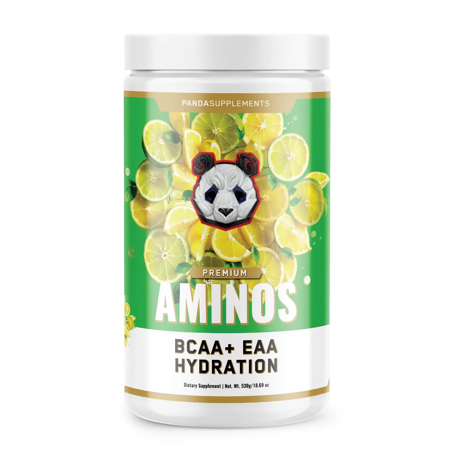 AMINOS // BCAA + EAA + HYDRATION + ELECTROLYTES Panda Supplements Lemon Lime Crush NTS Newtown Supplement Store Sydney