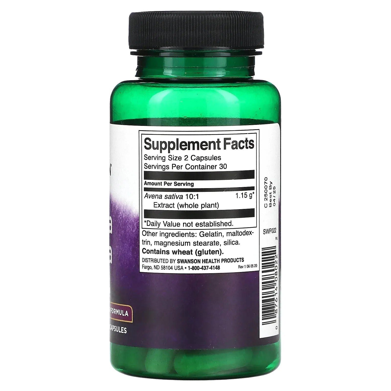 Avena Sativa // Passion Formula Swanson NTS Newtown Supplement Store Sydney