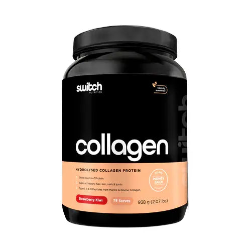 COLLAGEN SWITCH // Type I, II & III Collagen Protein SWITCH Strawberry Kiwi / 75 Serves NTS Newtown Supplement Store Sydney