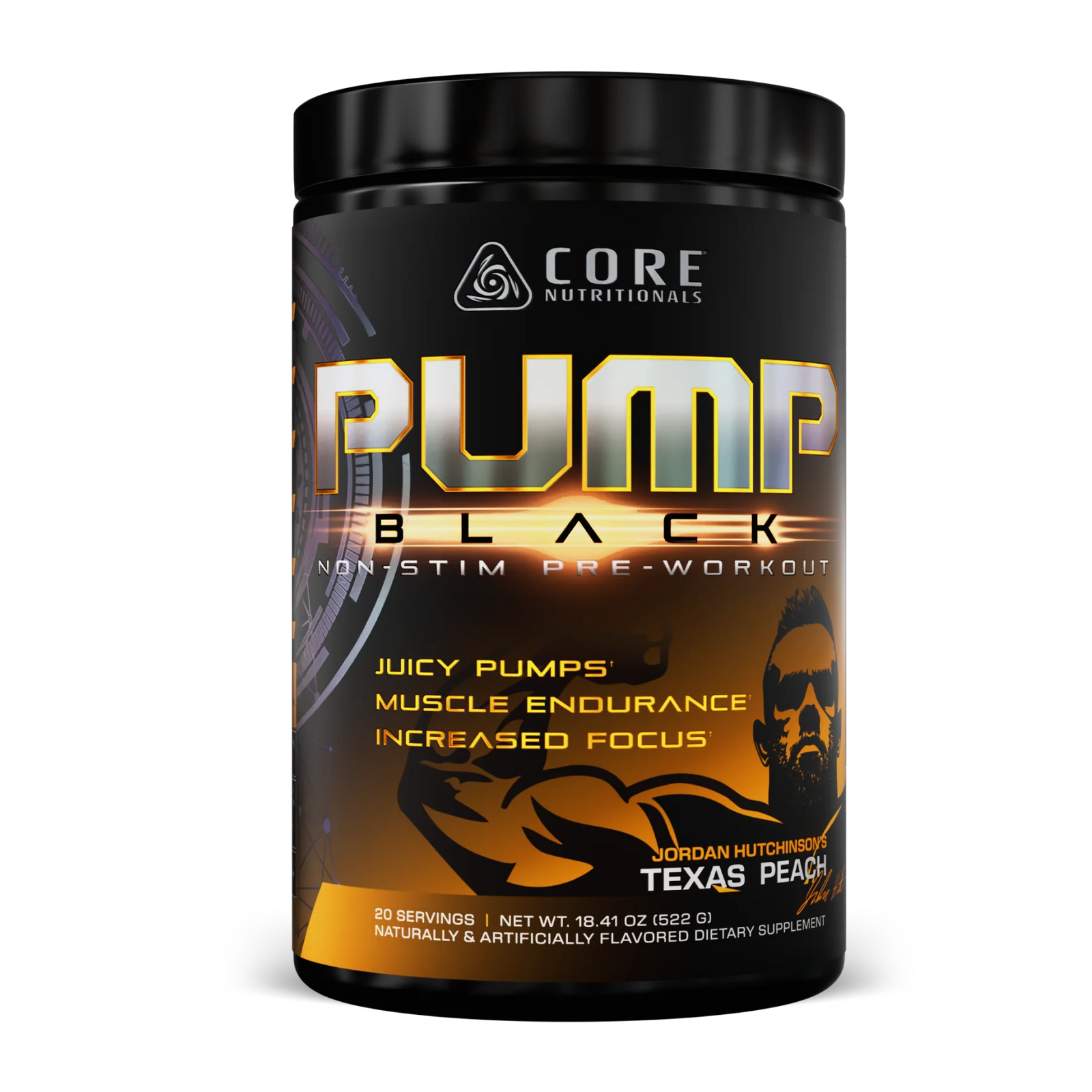 CORE PUMP BLACK // Non-Stim Pre-Workout Core Nutritionals Texas Peach NTS Newtown Supplement Store Sydney