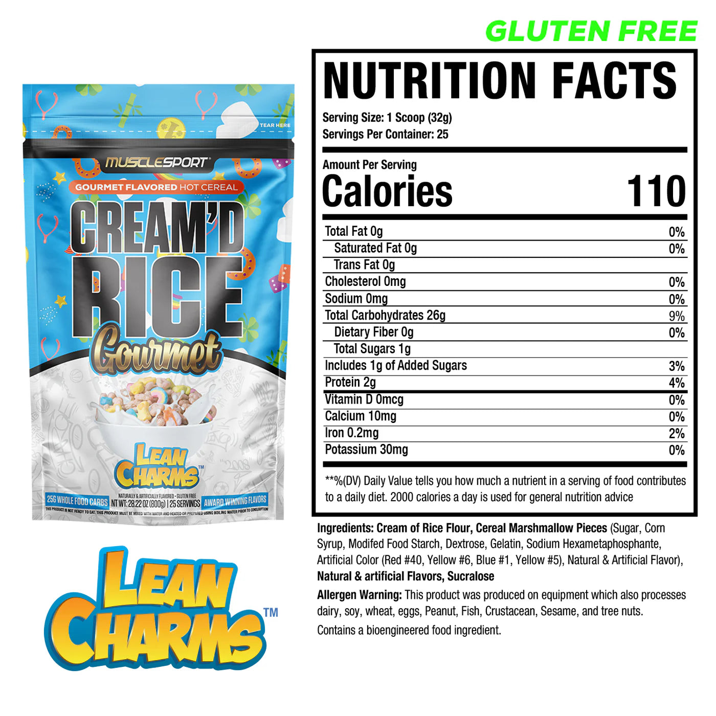 CREAM'D RICE Gourmet // 25g Whole Food Carbs Muscle Sport Lean Charms NTS Newtown Supplement Store Sydney