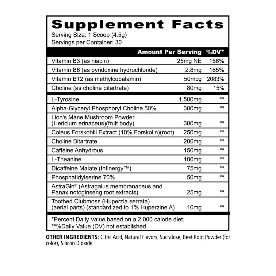 Focus // Super Nootropic 3.0 Panda Supplements NTS Newtown Supplement Store Sydney