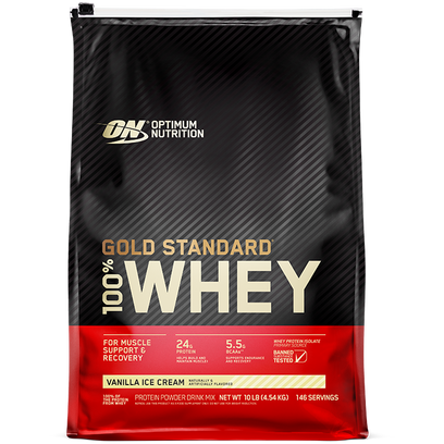 GOLD STANDARD 100% WHEY // 4.54kg Optimum Nutrition Vanilla Ice Cream NTS Newtown Supplement Store Sydney
