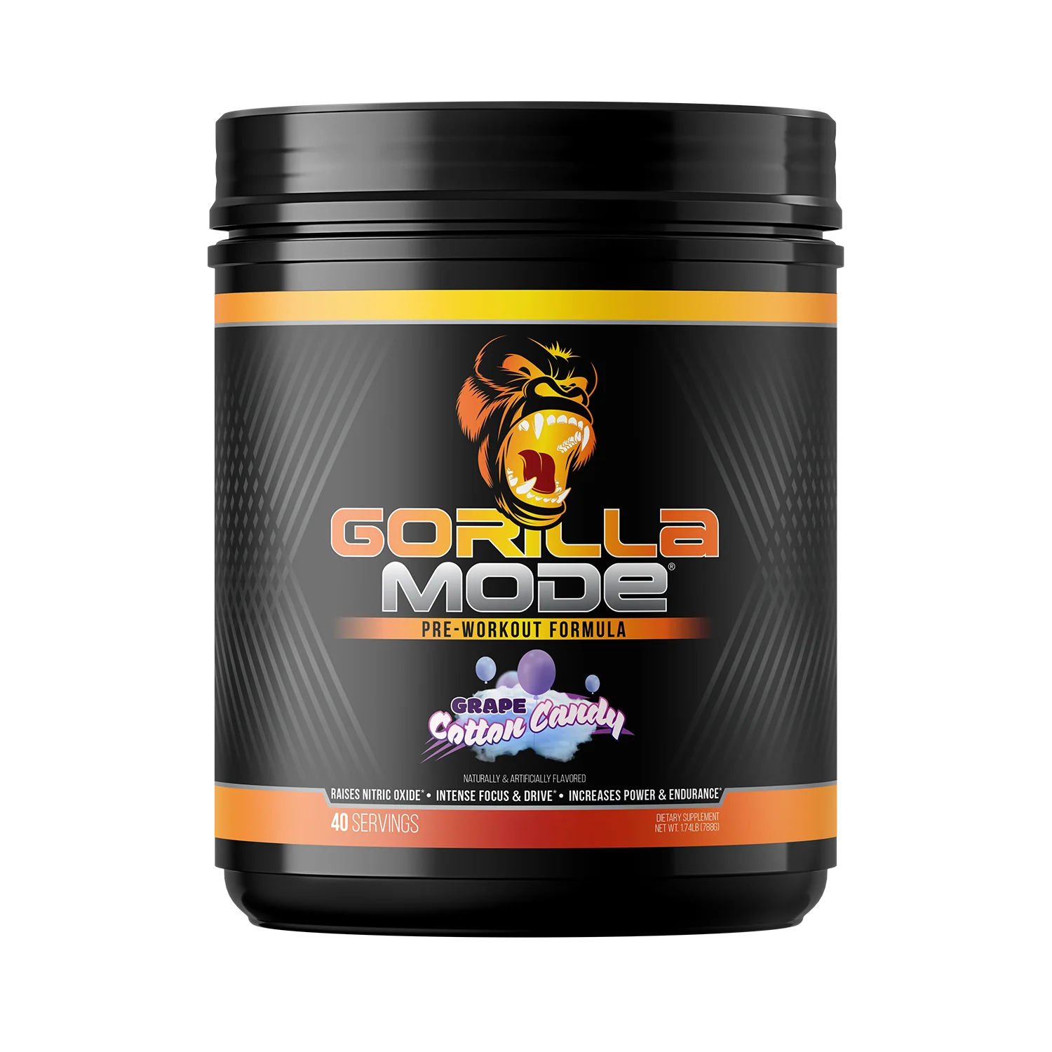GORILLA MODE Pre-workout // 40 Servings Gorilla Mind Grape Cotton Candy NTS Newtown Supplement Store Sydney