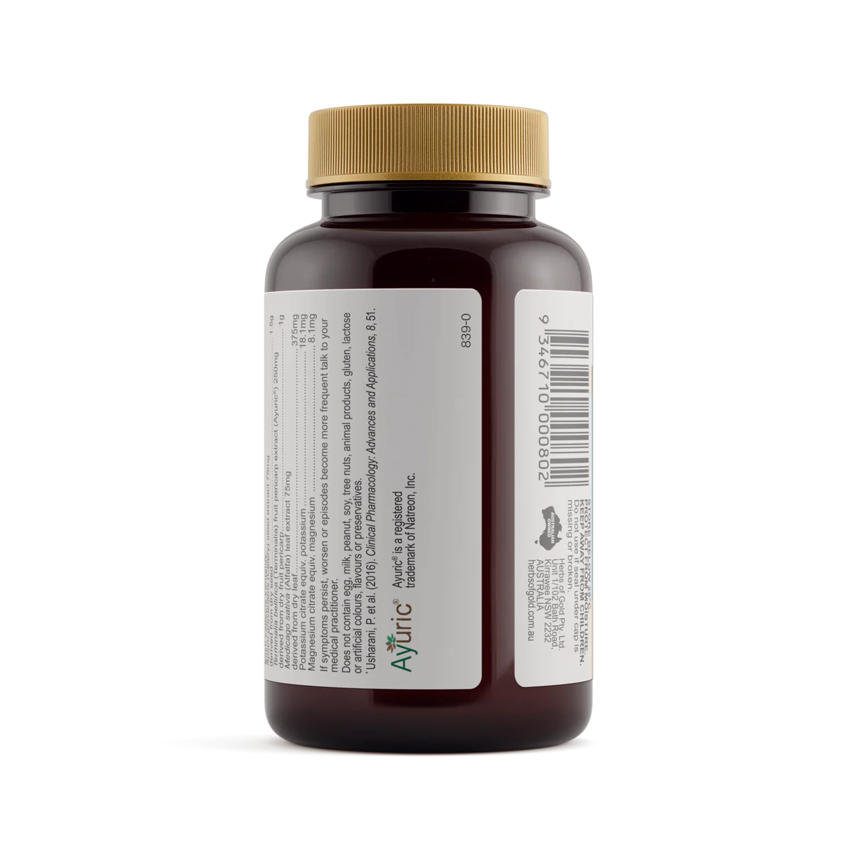 Gout Relief Complex // Anti-Inflammatory 60 caps Herbs of Gold NTS Newtown Supplement Store Sydney