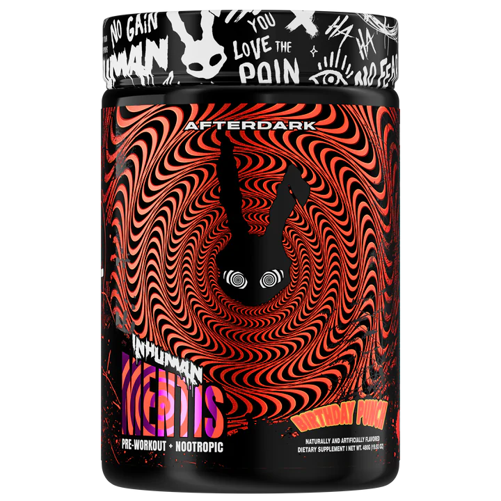 INHUMAN MENTIS // Pre-Workout + Nootropic AFTERDARK Birthday Punch NTS Newtown Supplement Store Sydney