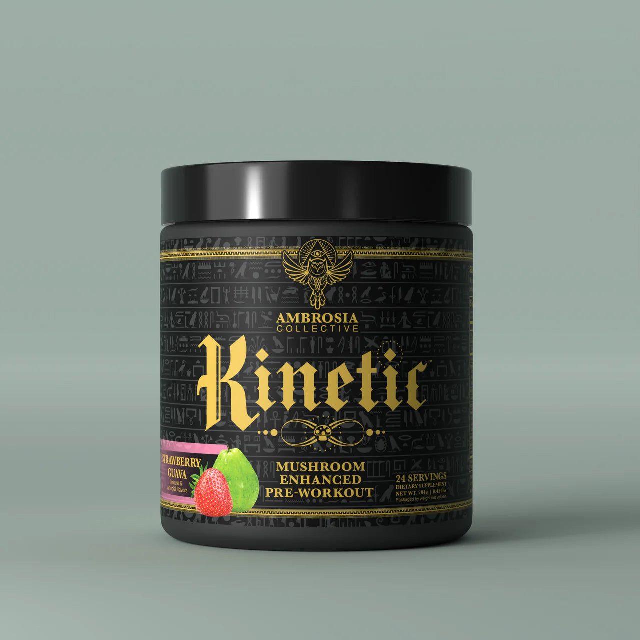 KINETIC // Mushroom-Enhanced Pre-Workout Ambrosia Strawberry Guava NTS Newtown Supplement Store Sydney