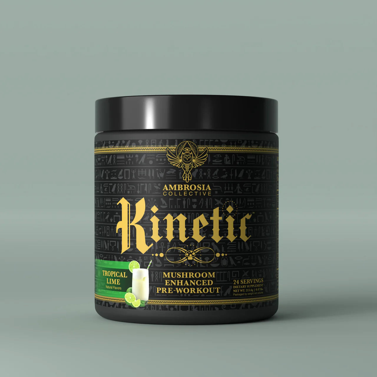 KINETIC // Mushroom-Enhanced Pre-Workout Ambrosia Tropical Lime NTS Newtown Supplement Store Sydney