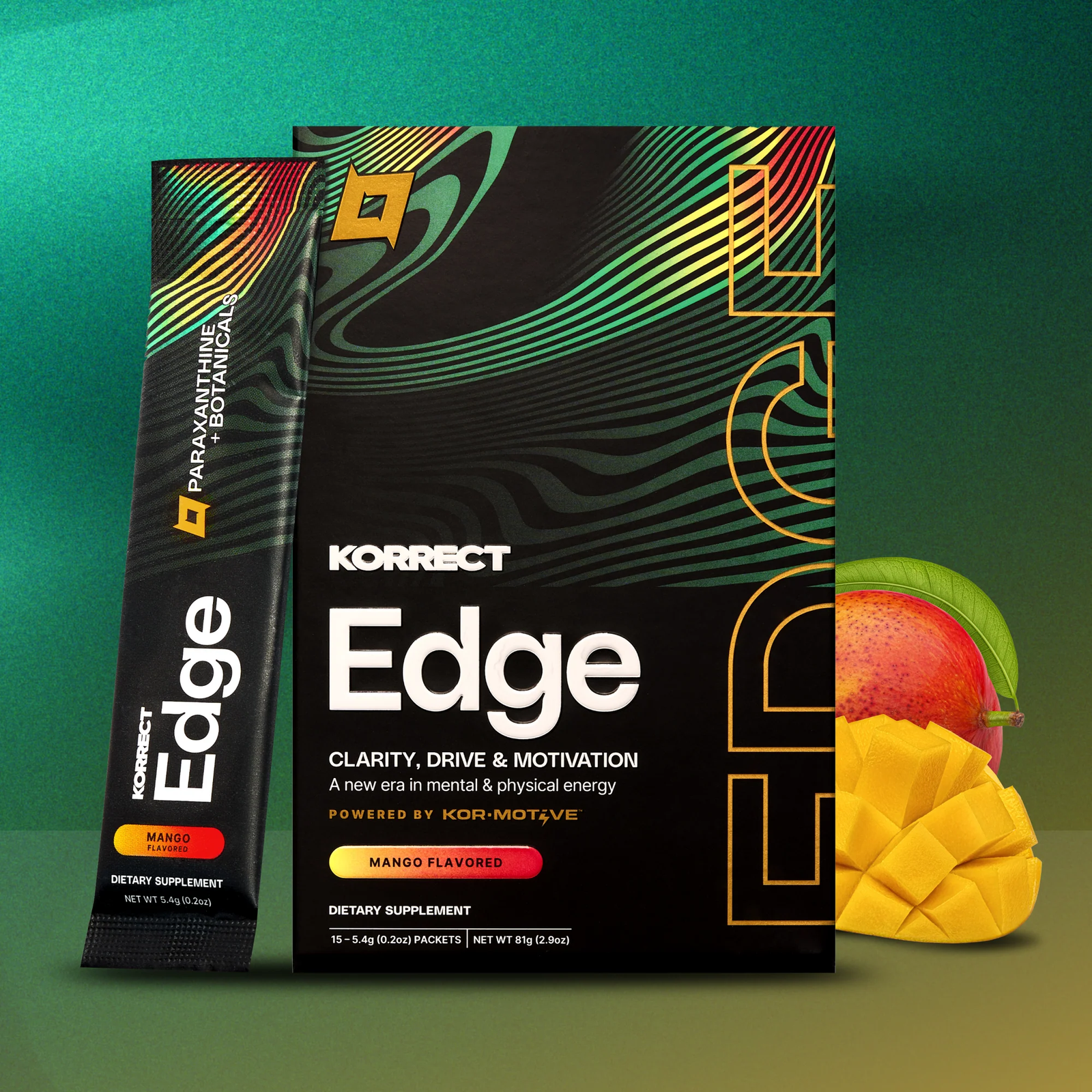 KORRECT Edge // Mango Flavour (15 Servings) Korrect Life NTS Newtown Supplement Store Sydney