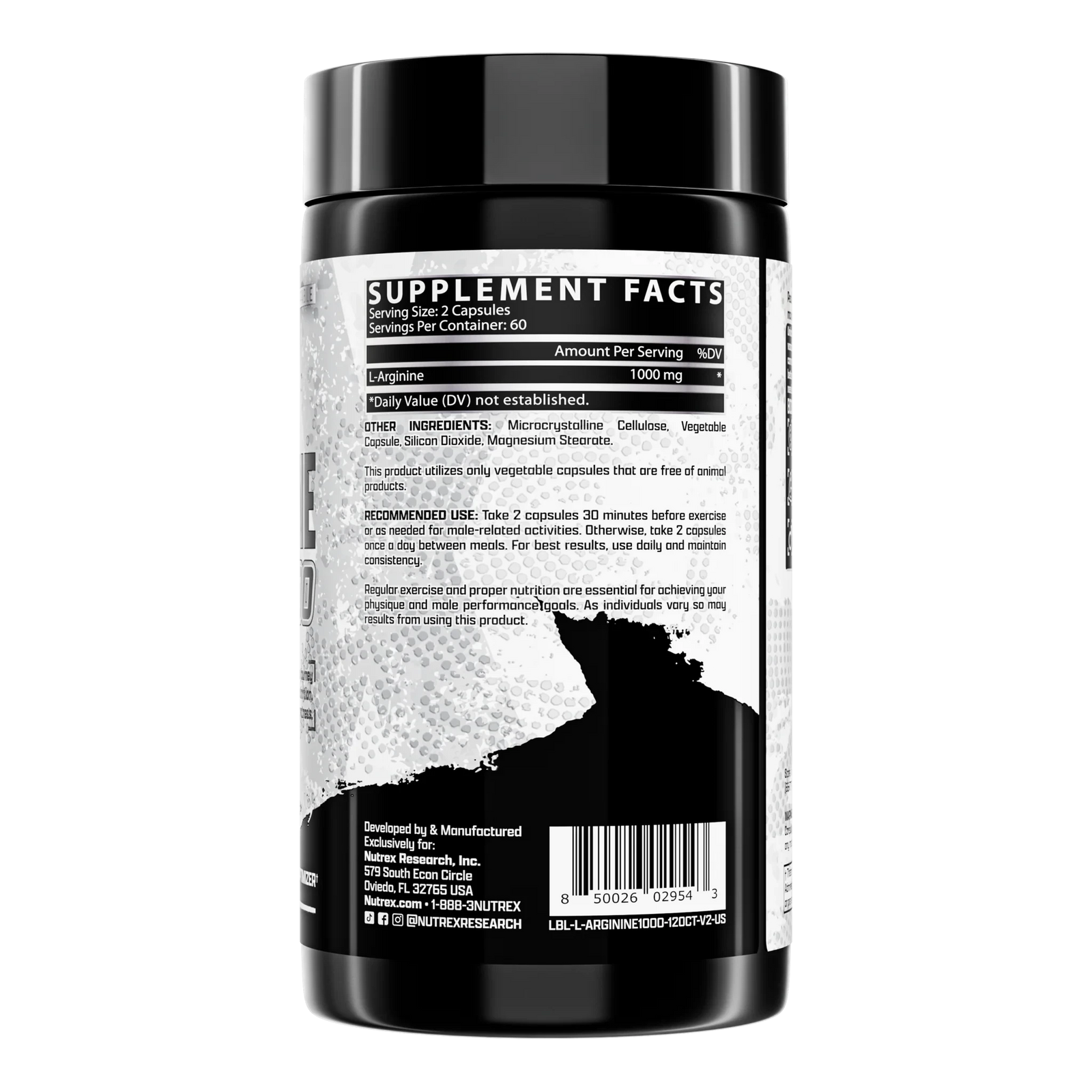 L-Arginine 1000mg // 60 Servings Nutrex NTS Newtown Supplement Store Sydney