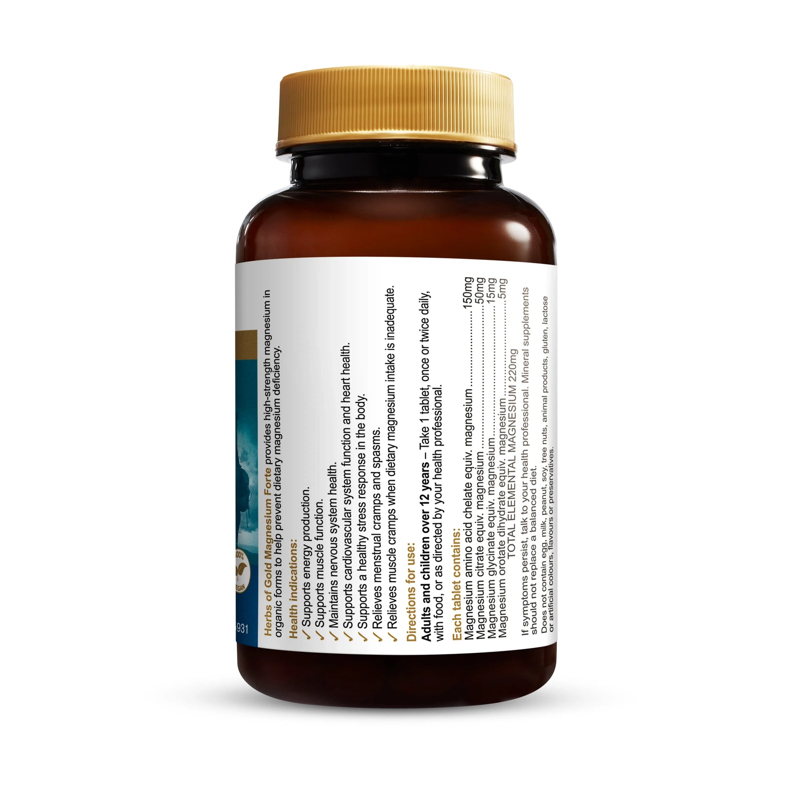 Magnesium Forte Herbs of Gold NTS Newtown Supplement Store Sydney