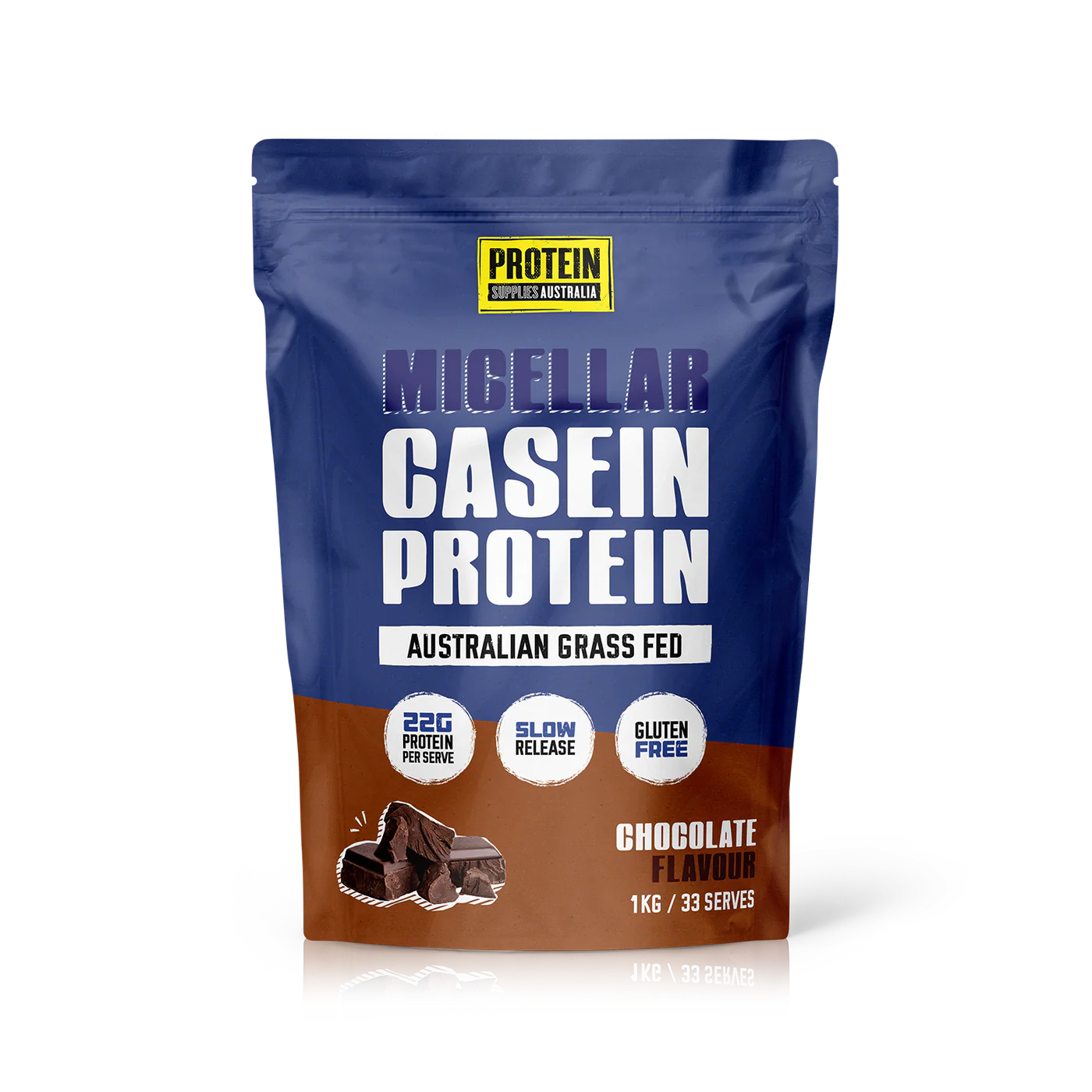 Micellar Casein Protein 1kg // 23g Protein Per Serve Protein Supplies Australia Chocolate NTS Newtown Supplement Store Sydney