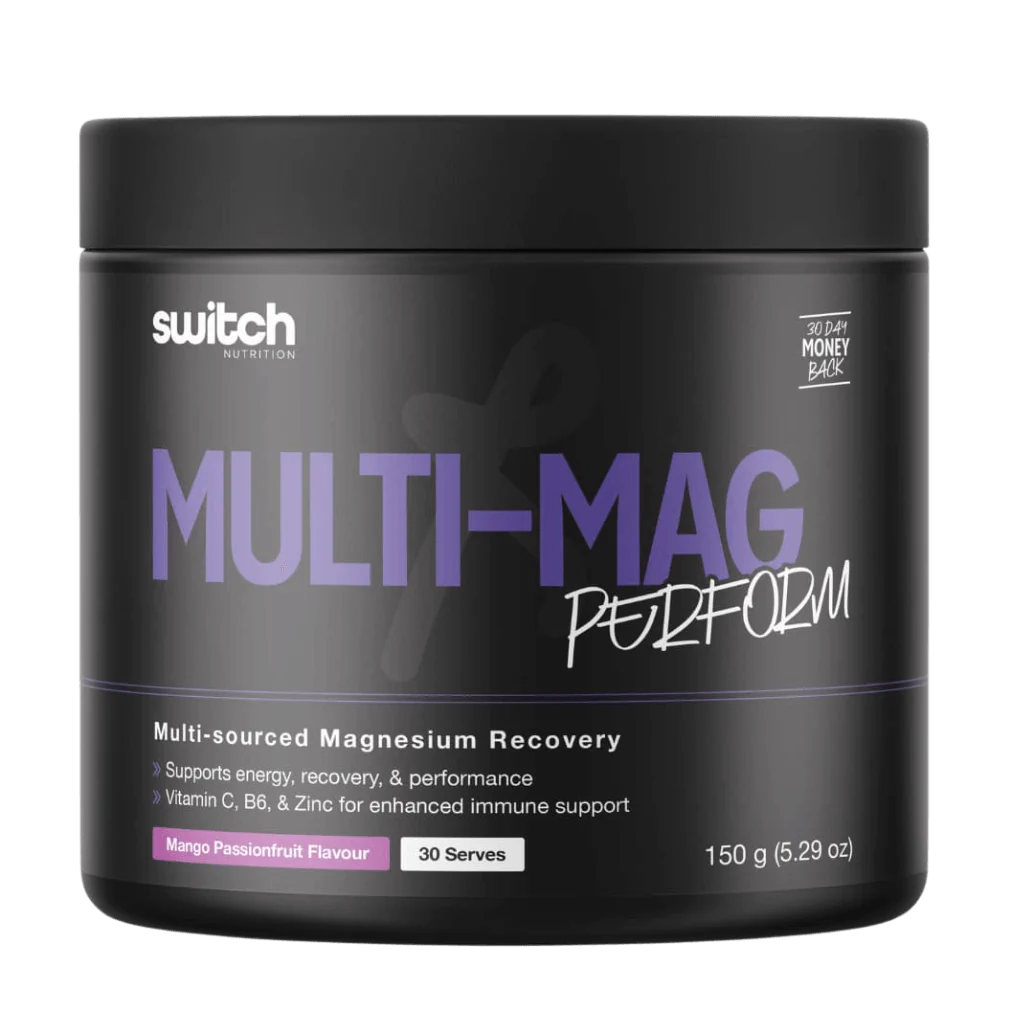Multi-Mag Perform // 150g Powder (30 Serves) SWITCH Mango Passionfruit NTS Newtown Supplement Store Sydney