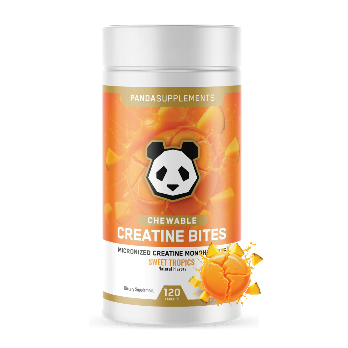 Panda Supps Creatine Bites // 5g 30 Serves Panda Supplements Sweet Tropics NTS Newtown Supplement Store Sydney