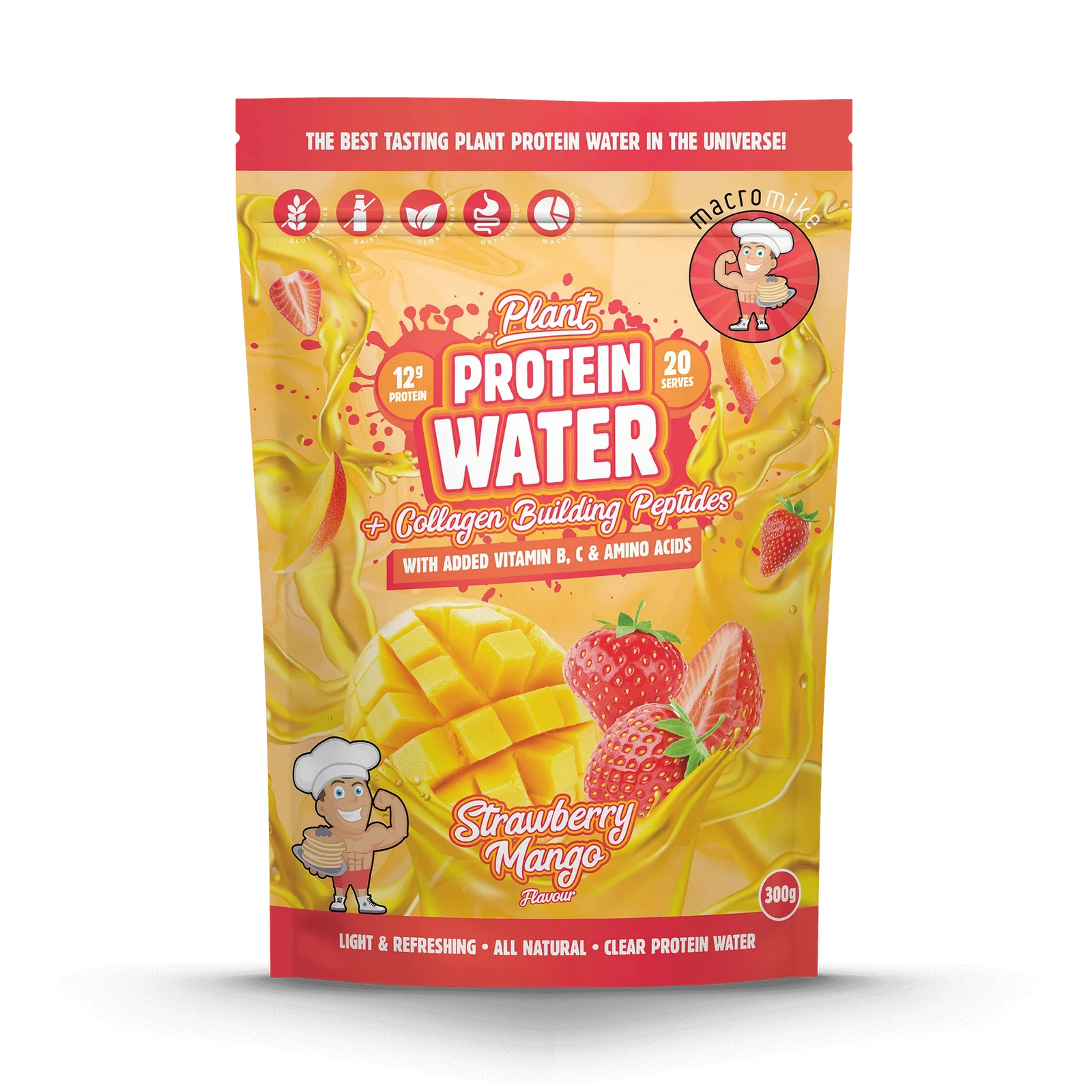 Plant Protein Water // Protein Water + Collagen Macro Mike NTS Newtown Supplement Store Sydney