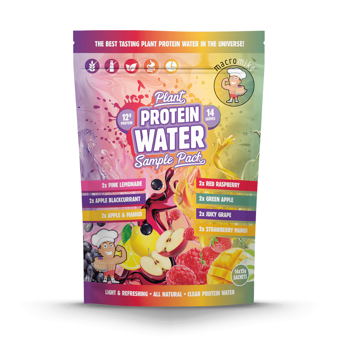Plant Protein Water Sample Pack // 14 Serves Macro Mike NTS Newtown Supplement Store Sydney