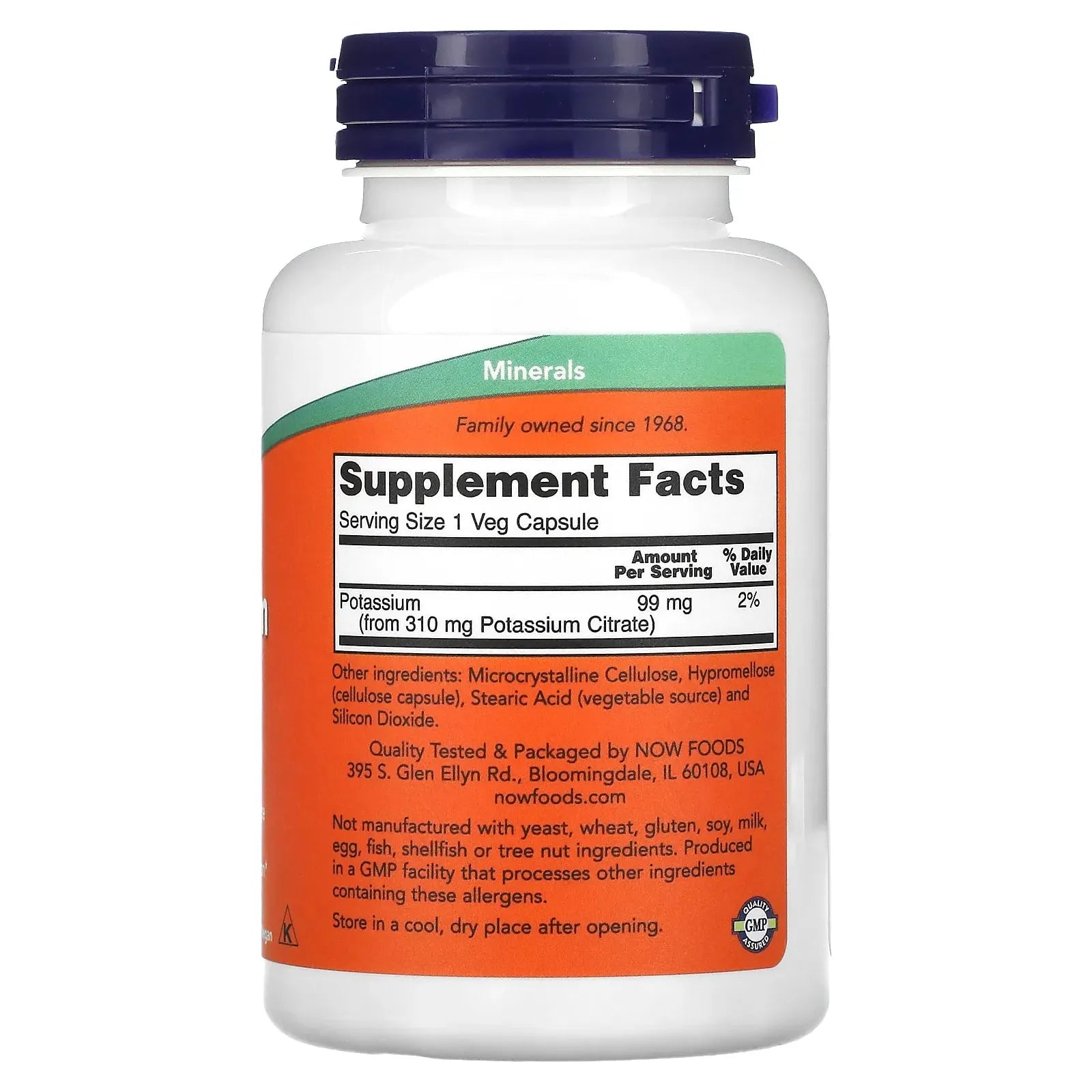 Potassium Citrate // 99mg (Essential Mineral) Now Foods NTS Newtown Supplement Store Sydney