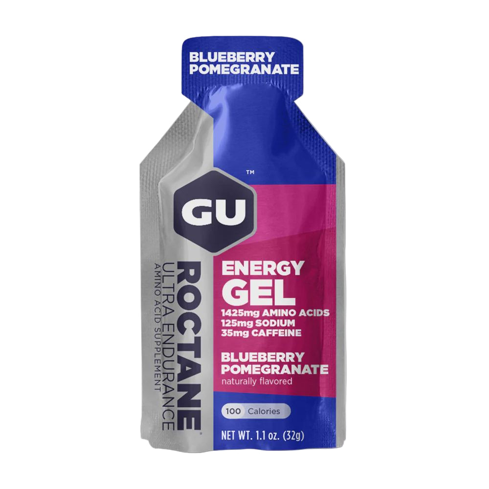 ROCTANE Ultra Endurance // Energy Gel (35mg Caffeine) GU Blueberry Pomegranate NTS Newtown Supplement Store Sydney