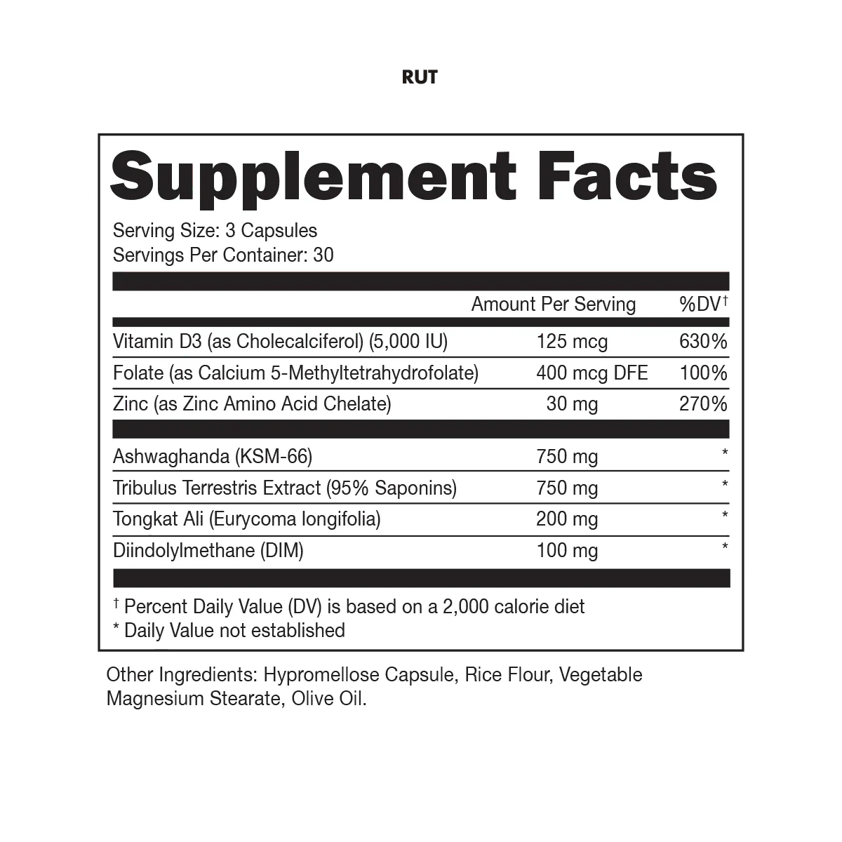 RUT // 30 Servings BUCKED UP NTS Newtown Supplement Store Sydney