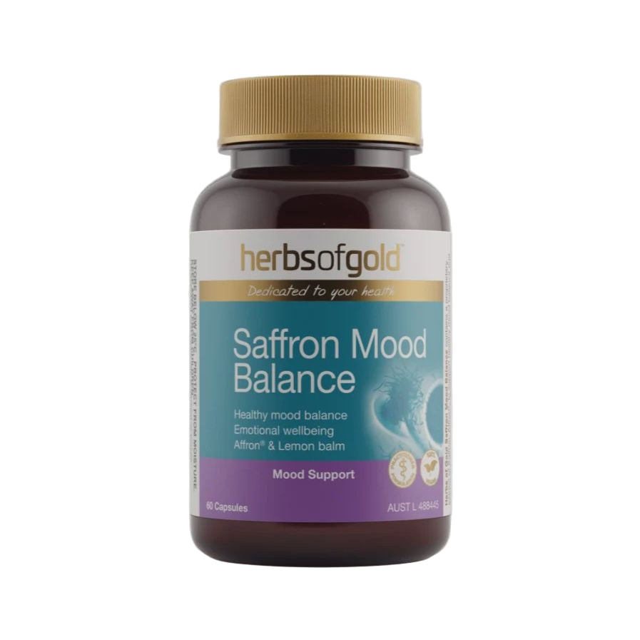 Saffron Mood Balance // 60 Caps Herbs of Gold NTS Newtown Supplement Store Sydney