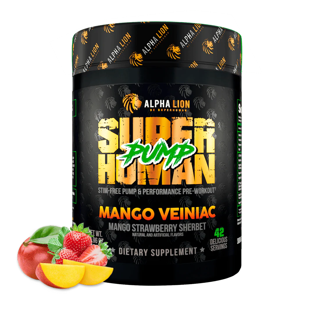 Super Human Pump (Stim Free) // 21/42 Servings ALPHA LION Mango Veiniac NTS Newtown Supplement Store Sydney