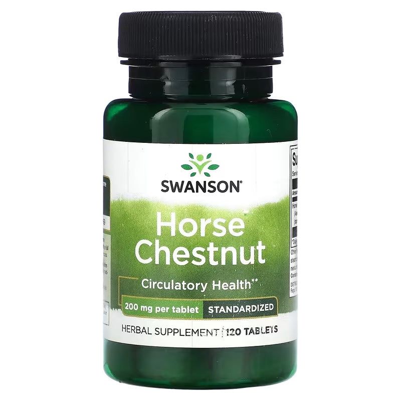 Swanson Horse Chestnut Standardized // 200 mg, 120 Tablets Swanson NTS Newtown Supplement Store Sydney
