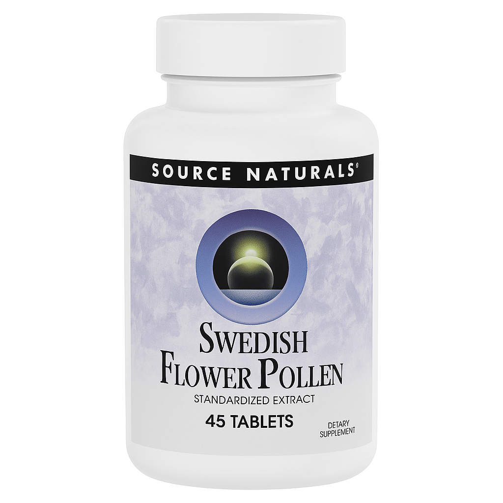 Swedish Flower Pollen // 45 Tablets Source Naturals NTS Newtown Supplement Store Sydney