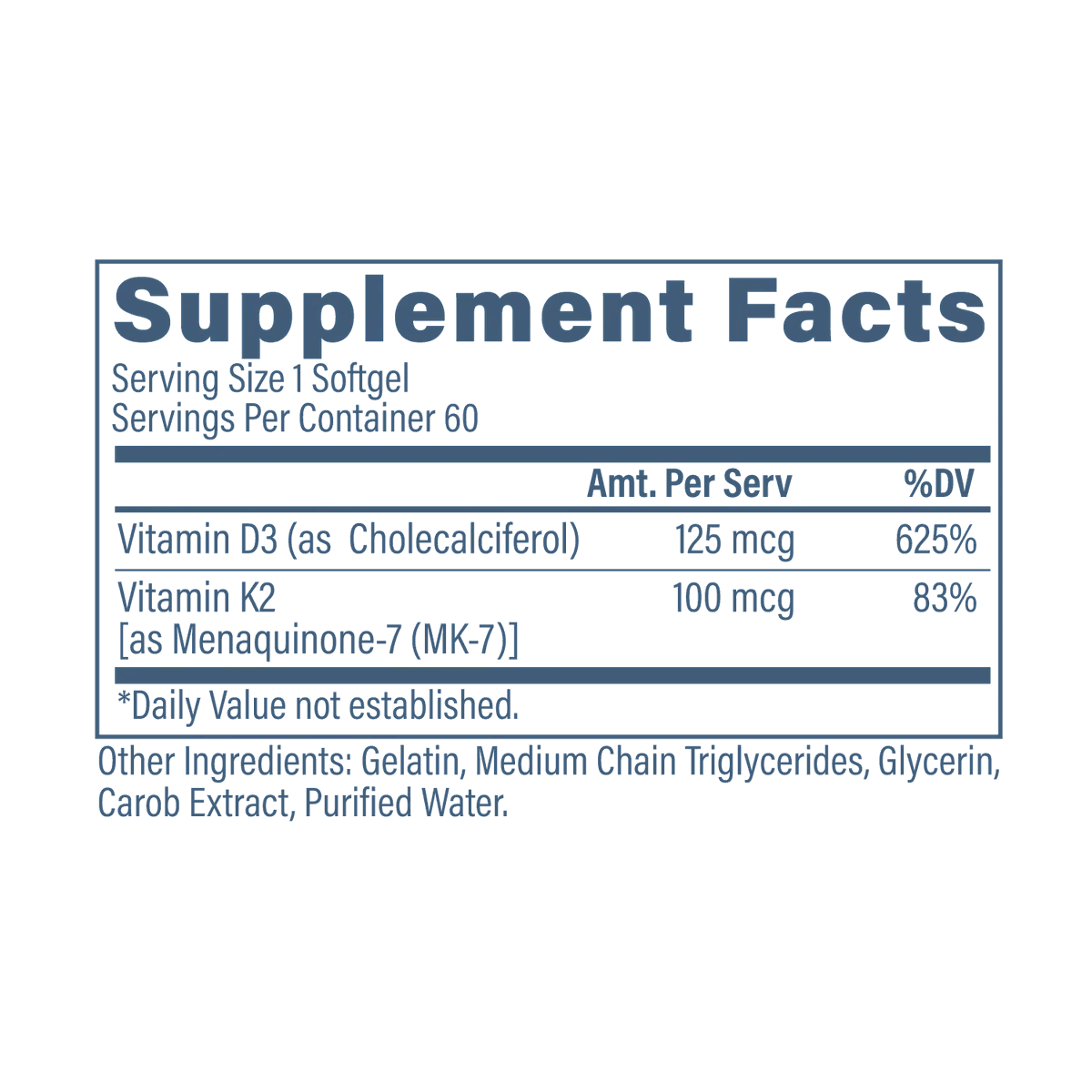 Vitamin K2 & D3 // 60 Caps Revive MD NTS Newtown Supplement Store Sydney