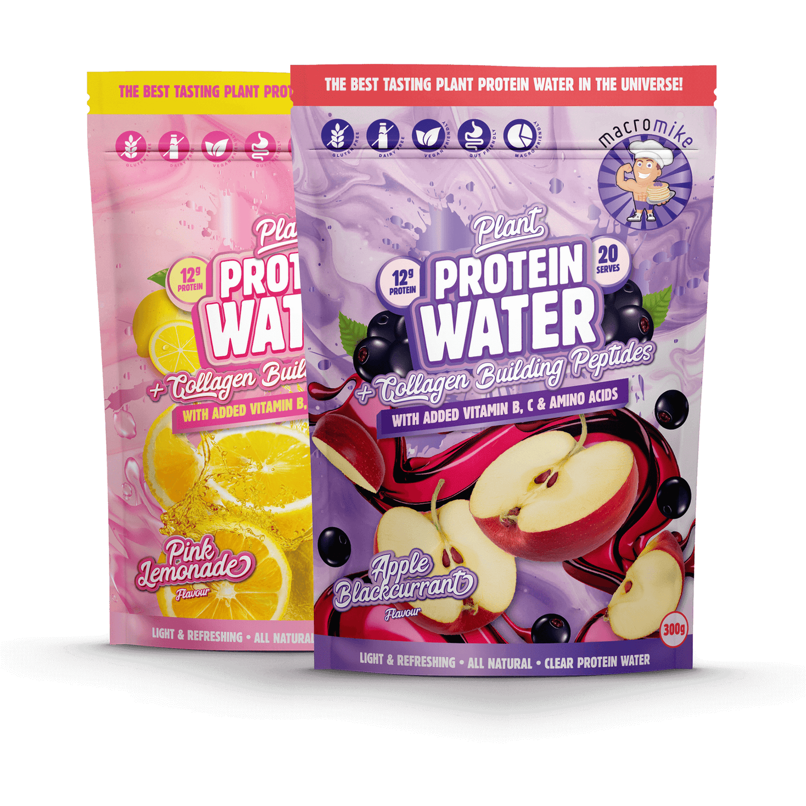Plant Protein Water // Protein Water + Collagen Macro Mike NTS Newtown Supplement Store Sydney