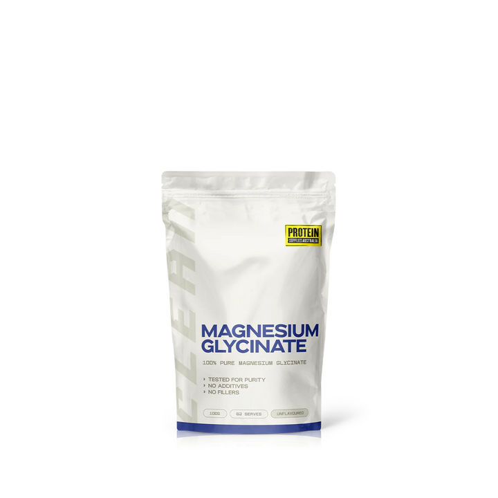 100% Pure Magnesium Glycinate Powder // 100g Protein Supplies Australia NTS Newtown Supplement Store Sydney