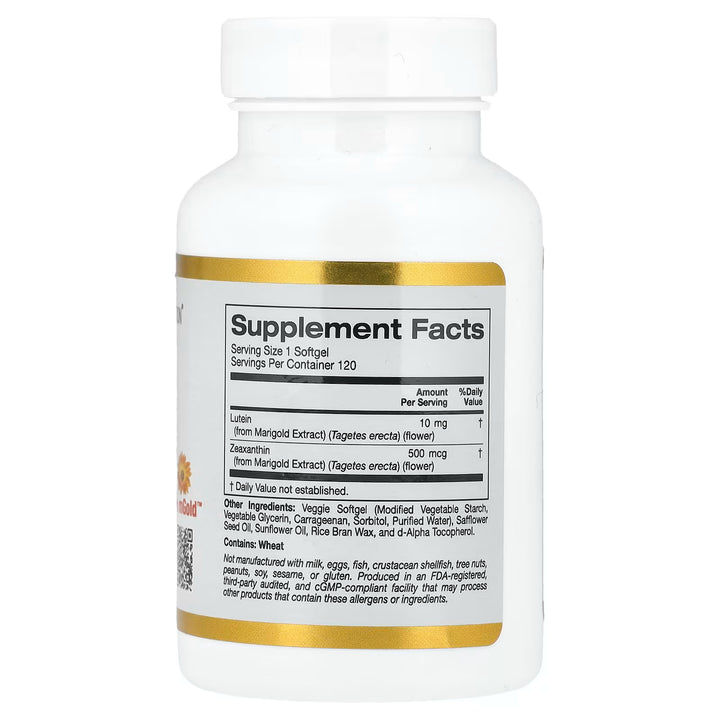 Lutein 20mg with Zeaxanthin California Gold Nutrition NTS Newtown Supplement Store Sydney