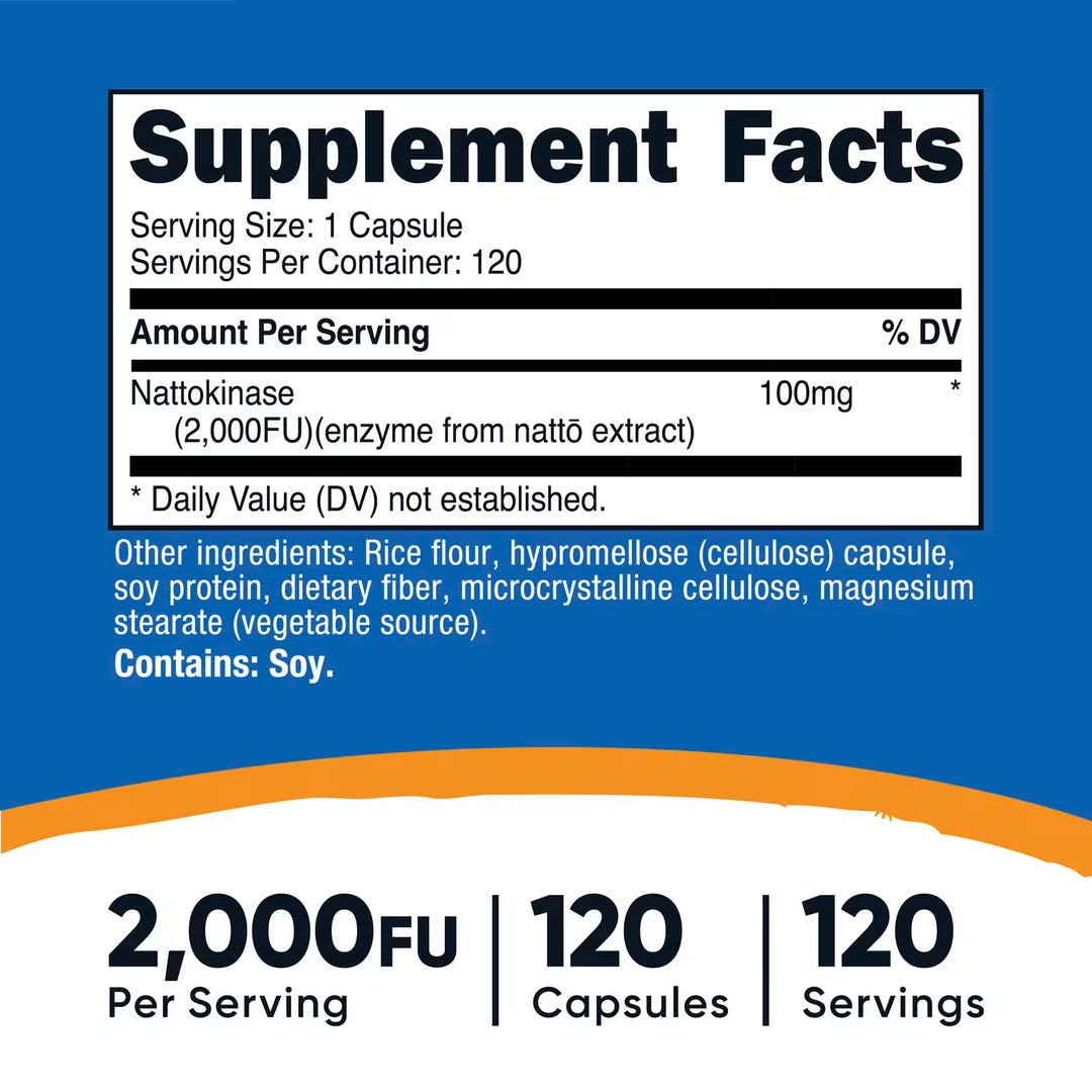 Nattokinase 2,000FU // 120 Capsules