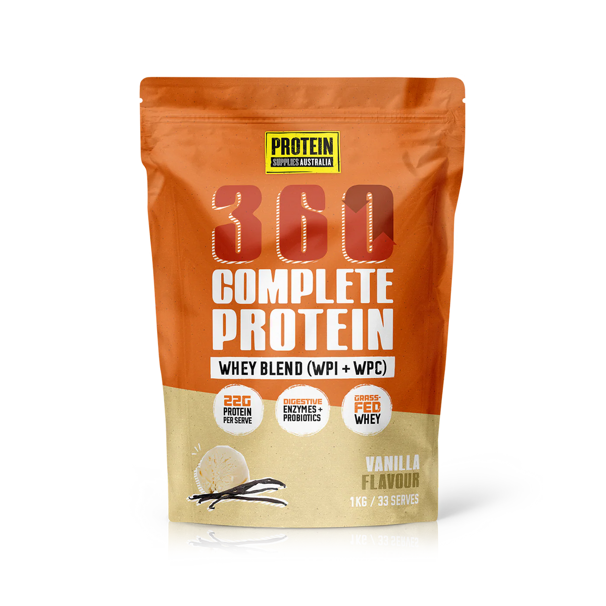 360 WHEY (WPC + WPI) // Complete Protein Protein Supplies Australia Vanilla / 1kg NTS Newtown Supplement Store Sydney