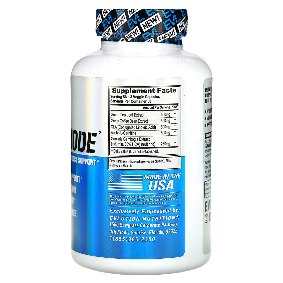 LEANMODE // Stimulant Free Metabolism Support Evlution Nutrition NTS Newtown Supplement Store Sydney