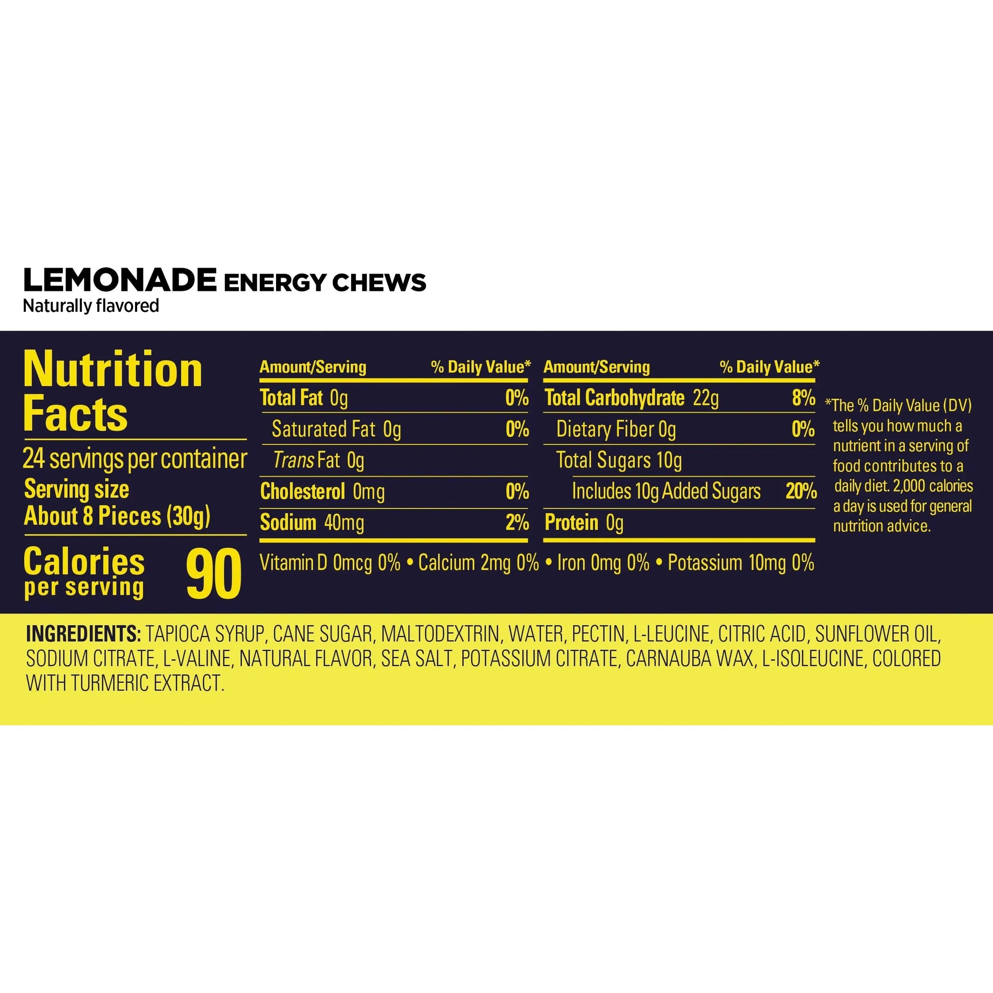 Energy Chews // Amino Acids & Electrolytes Lemonade Flavour