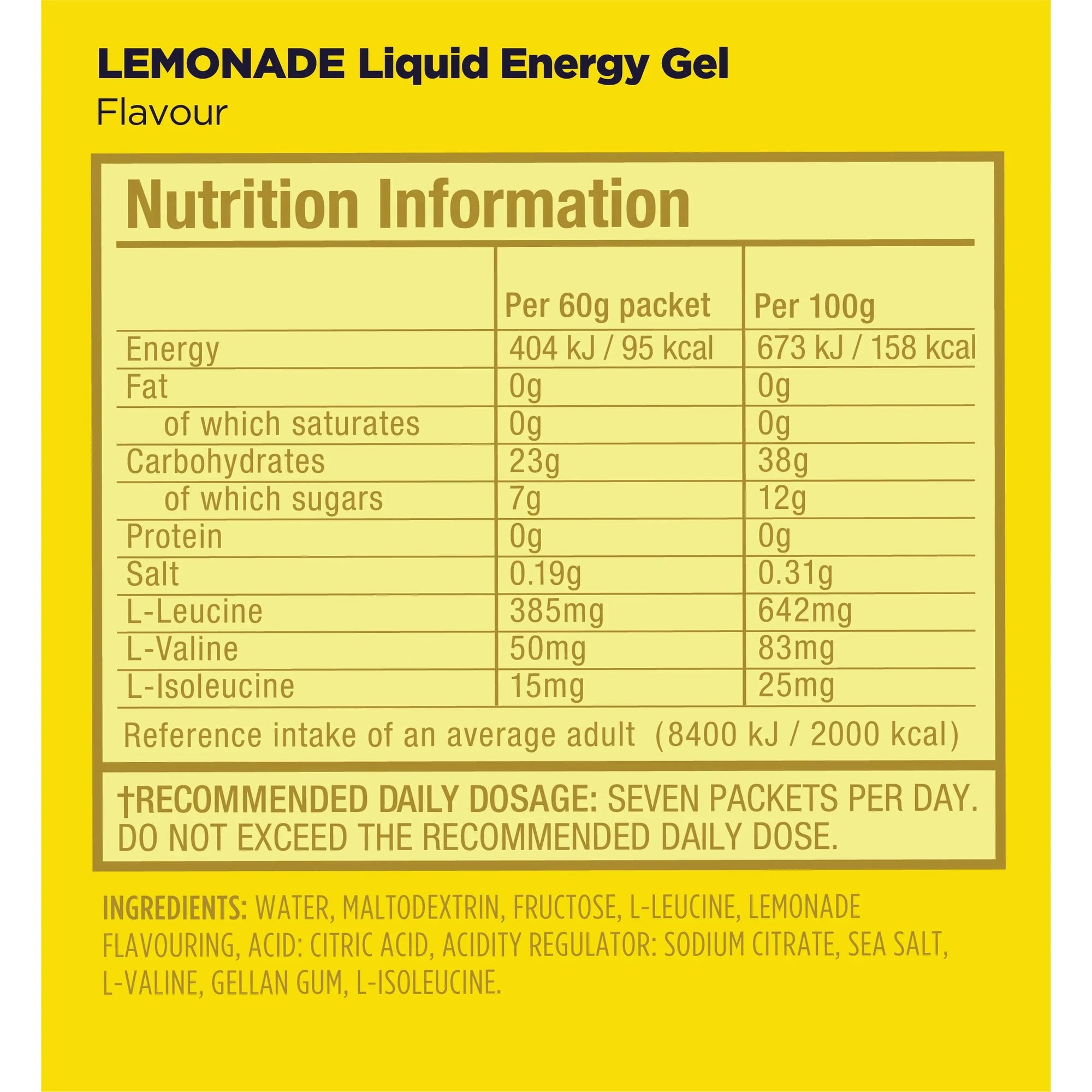 LIQUID ENERGY // Caffeine Free Complex Carbohydrate