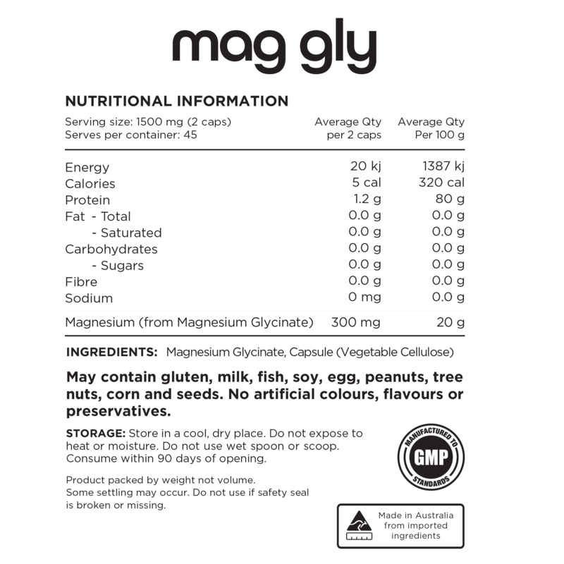 Mag Gly //100% Pure Magnesium Glycinate