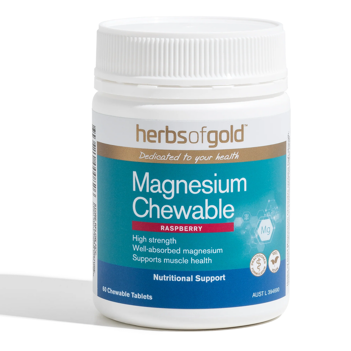Magnesium Chewable // Supports Muscle Health (Raspberry)