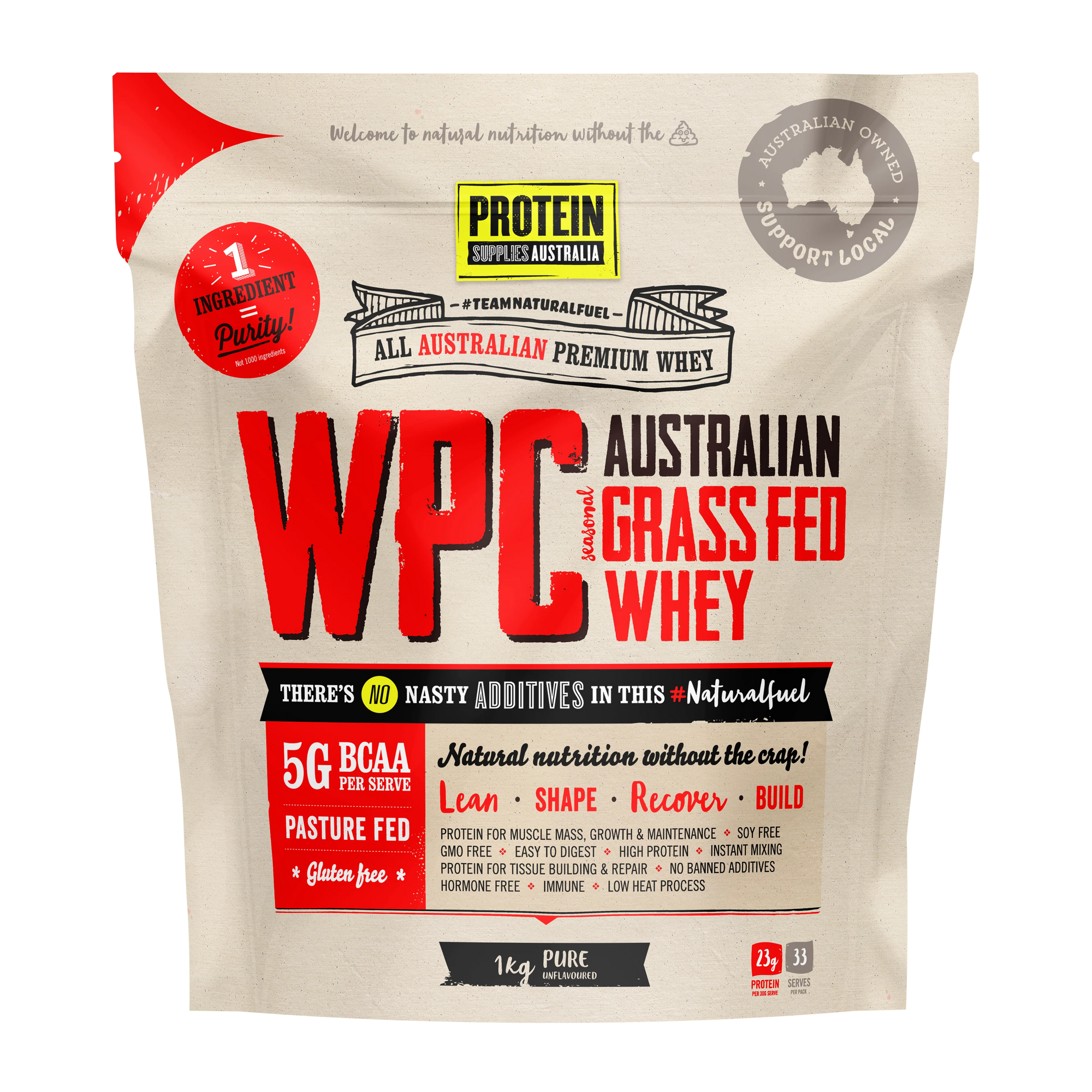 WPC Pure Unflavored // Australian Grass Fed Whey