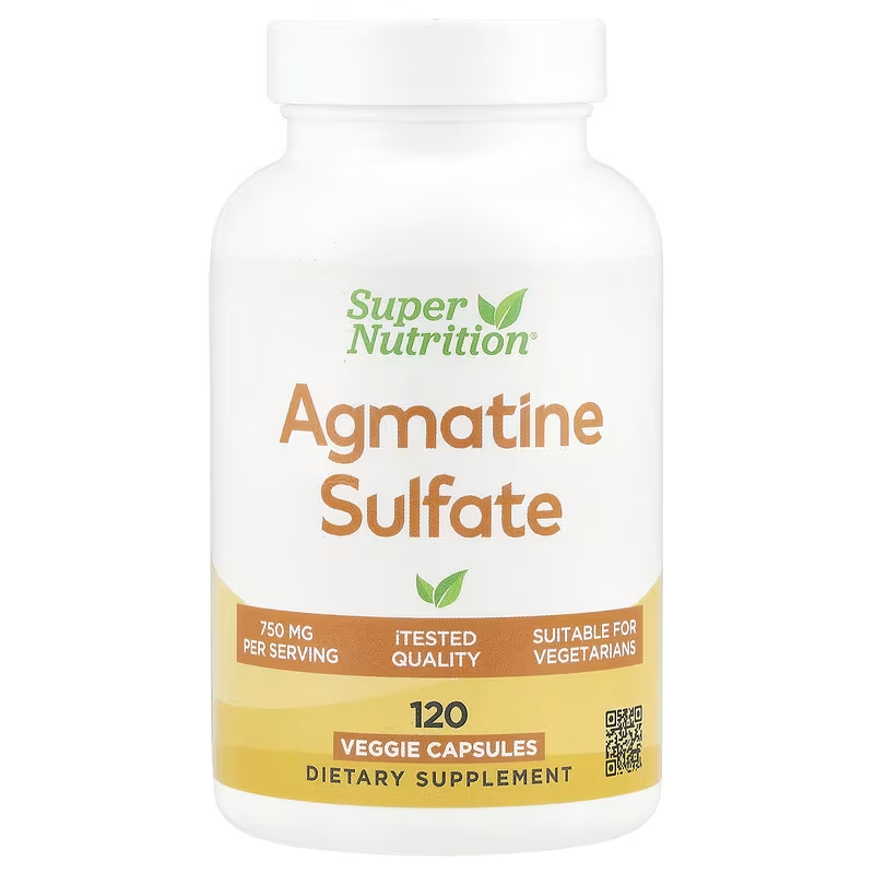 Agmatine Sulfate 750mg // 120 Veggie Capsules Super Nutrition NTS Newtown Supplement Store Sydney