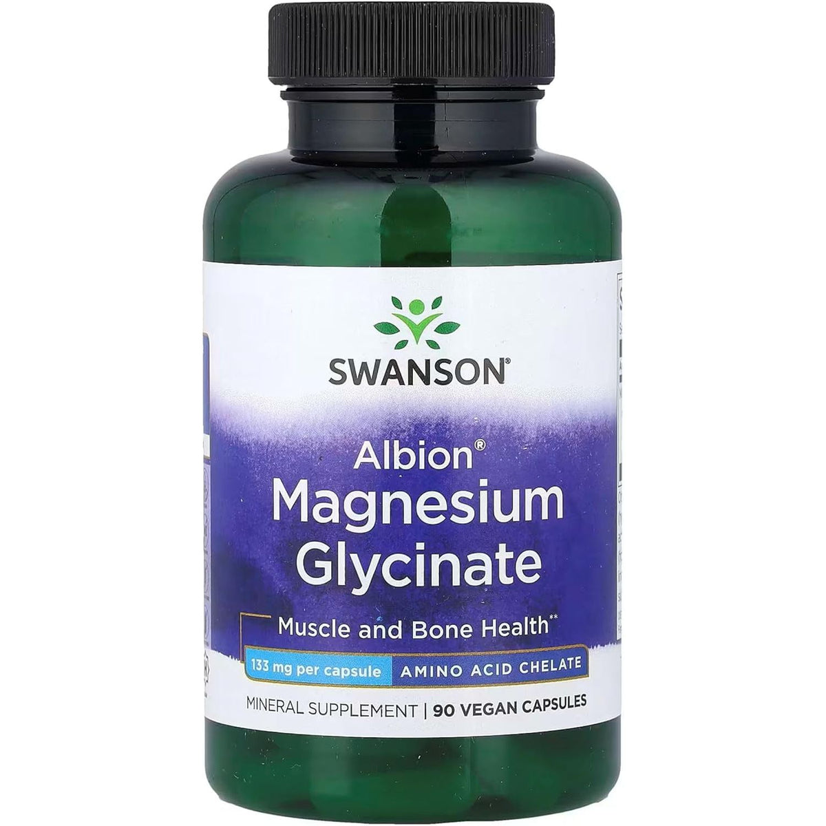 Albion Magnesium Glycinate 133 mg // 90 Vegan Capsules Swanson NTS Newtown Supplement Store Sydney