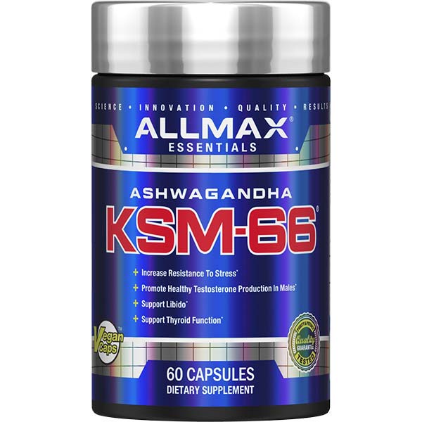 Allmax KSM-66® Ashwagandha //. 60 Serves Allmax NTS Newtown Supplement Store Sydney