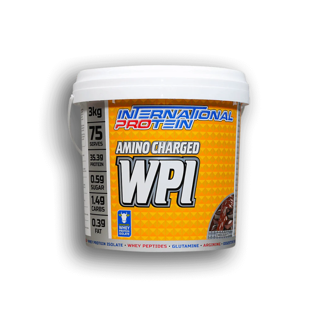 AMINO CHARGED WPI // 35.3g Protein International Protein Chocolate / 3kg (75 serves) NTS Newtown Supplement Store Sydney