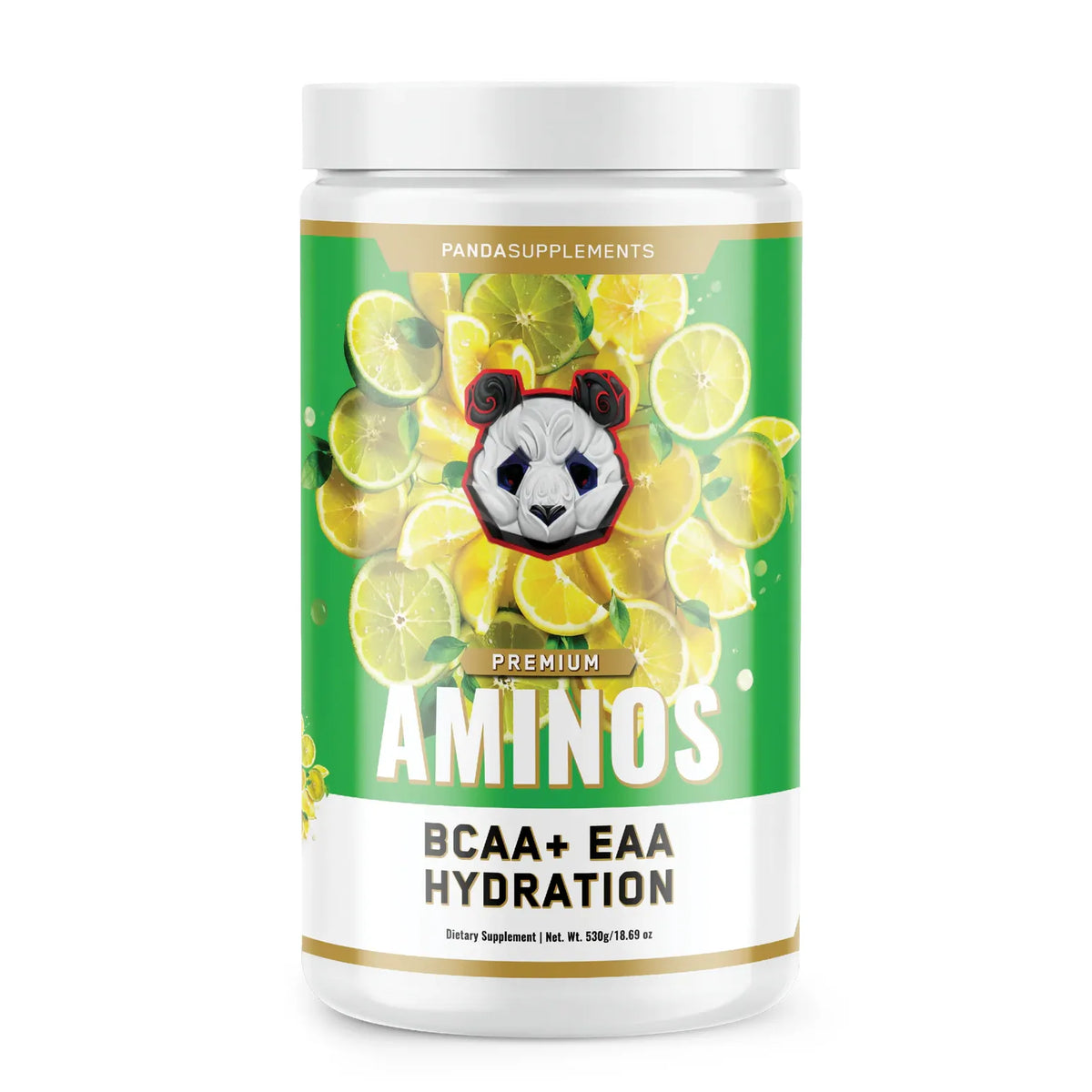 AMINOS // BCAA + EAA + HYDRATION + ELECTROLYTES Panda Supplements Lemon Lime Crush NTS Newtown Supplement Store Sydney