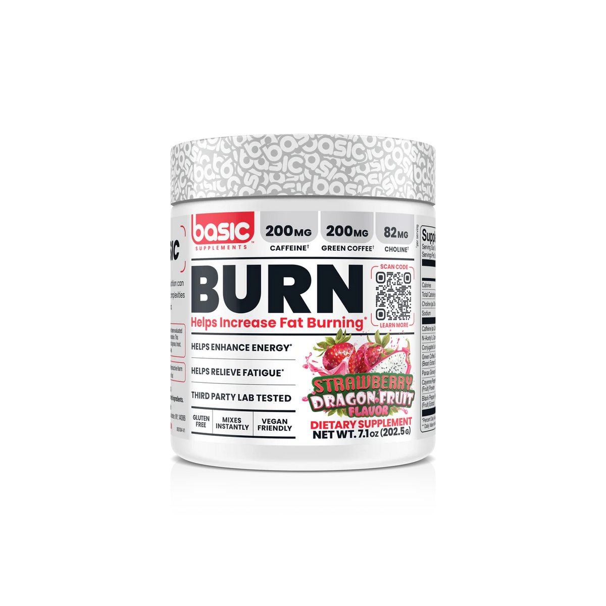Basic Burn // 45 Serves BASIC Strawberry Dragon Fruit NTS Newtown Supplement Store Sydney
