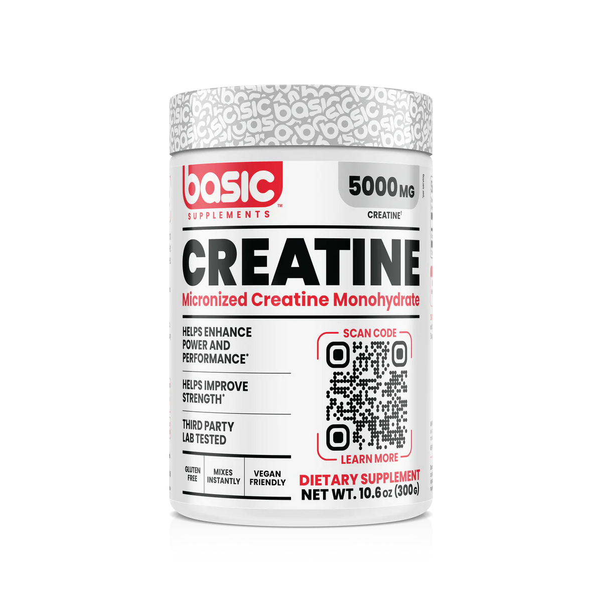 Basic Creatine // 60 Serves BASIC NTS Newtown Supplement Store Sydney