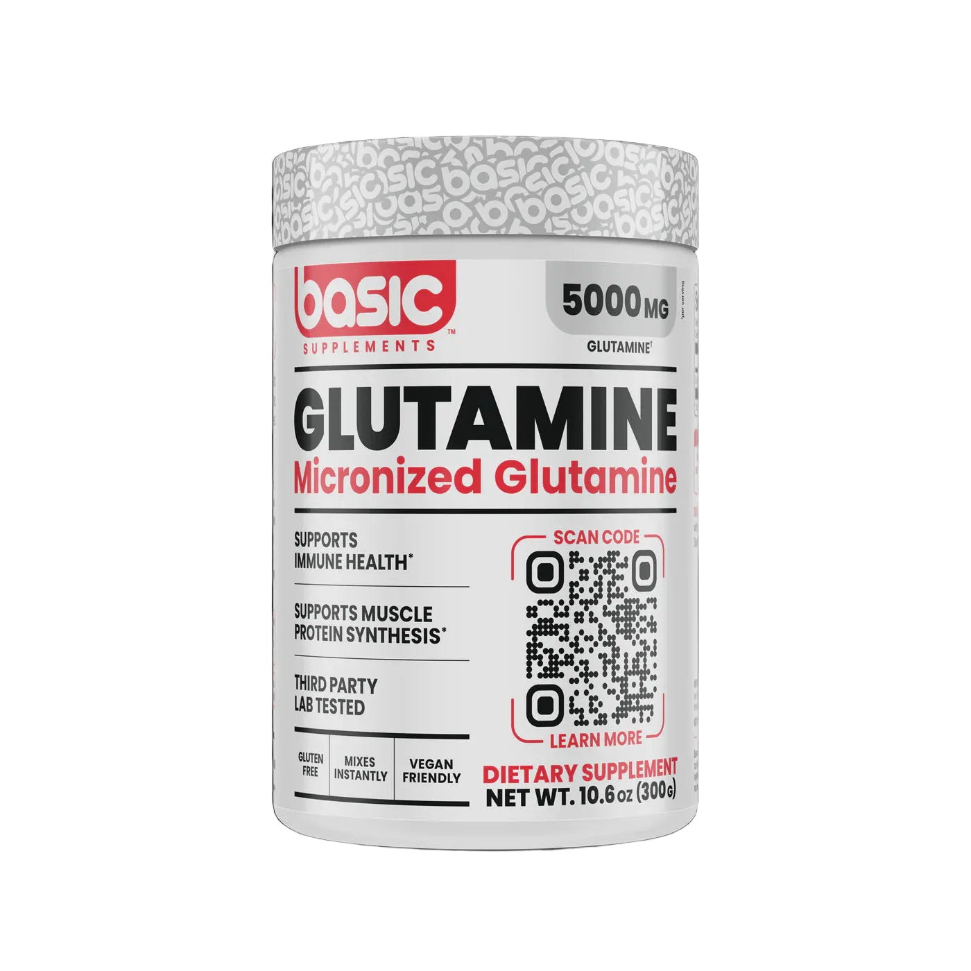 Basic Glutamine // 60 Serves BASIC NTS Newtown Supplement Store Sydney