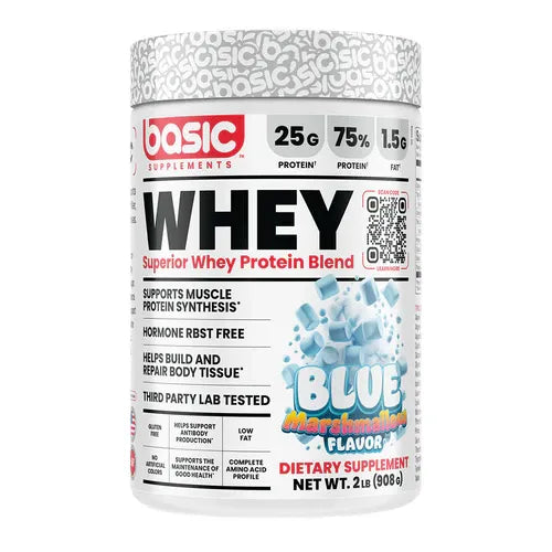 Basic WHEY // Superior Whey Protein Blend BASIC Blue Marshmallow / 2LB NTS Newtown Supplement Store Sydney